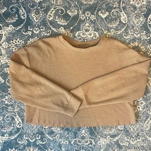 ZARA | cropped long sleeve sweater